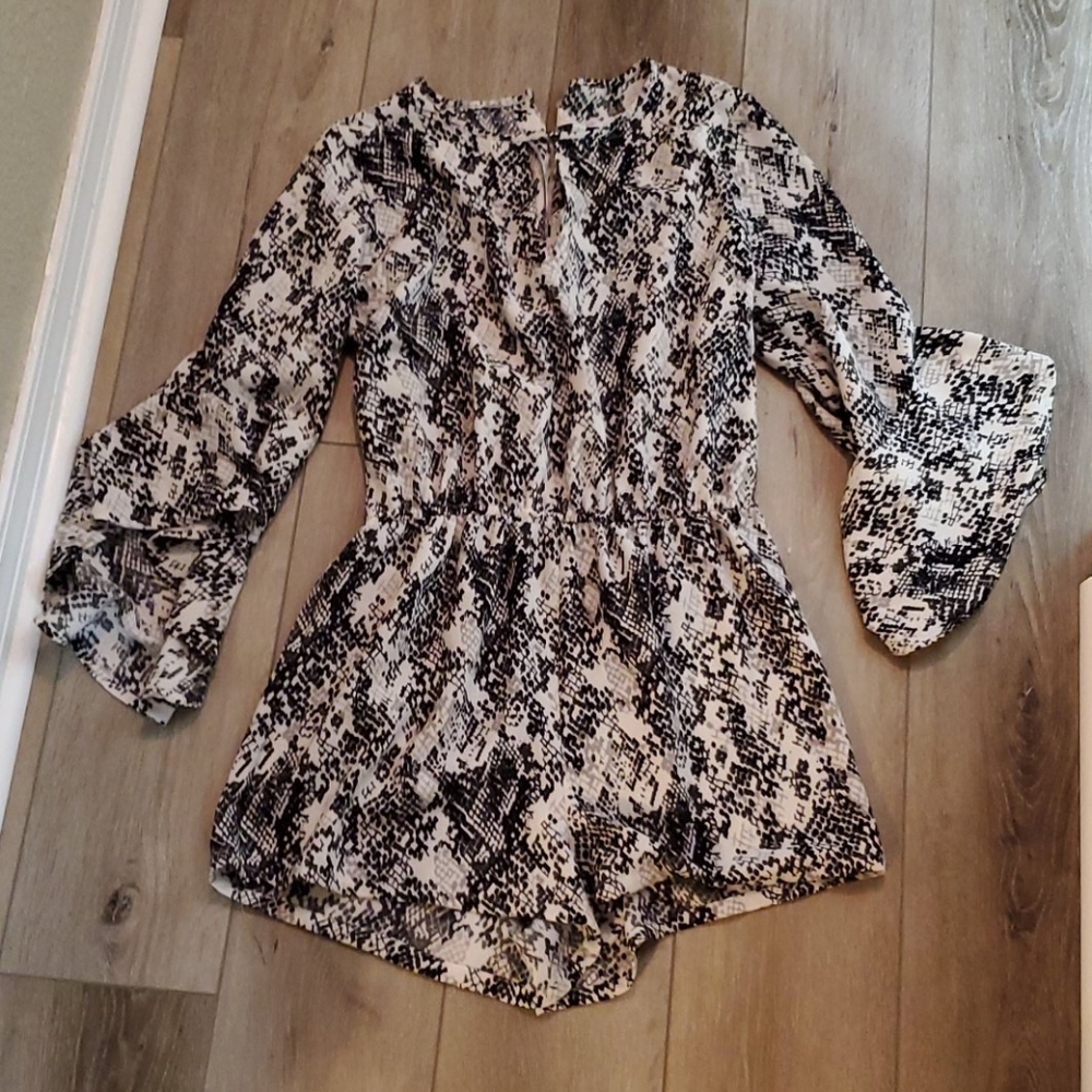 Black & White Romper